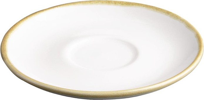  Olympia Soucoupes couleur craie pour tasses &agrave; espresso Kiln 140mm (lot de 6) 
