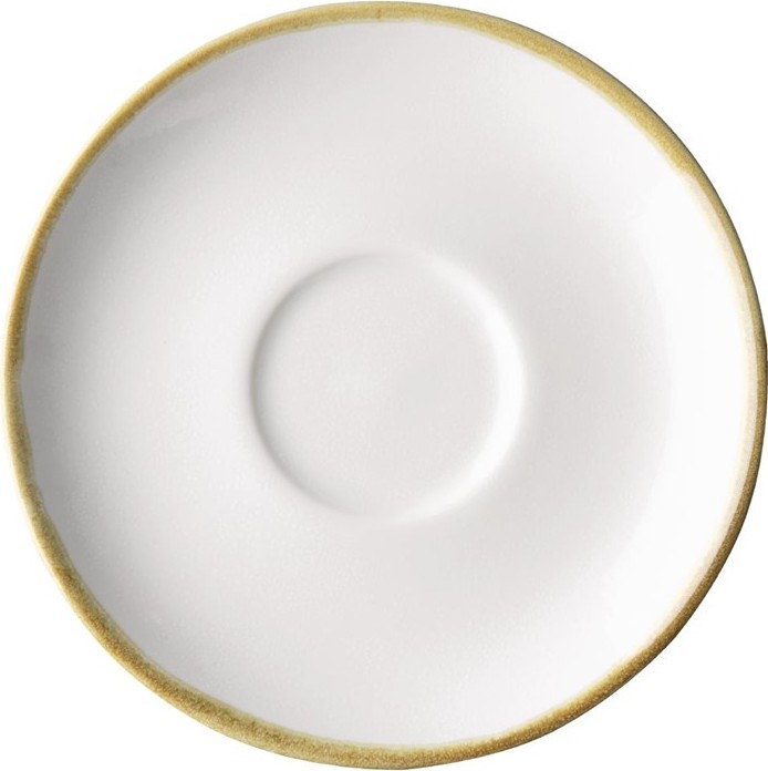  Olympia Soucoupes couleur craie pour tasses &agrave; espresso Kiln 140mm (lot de 6) 