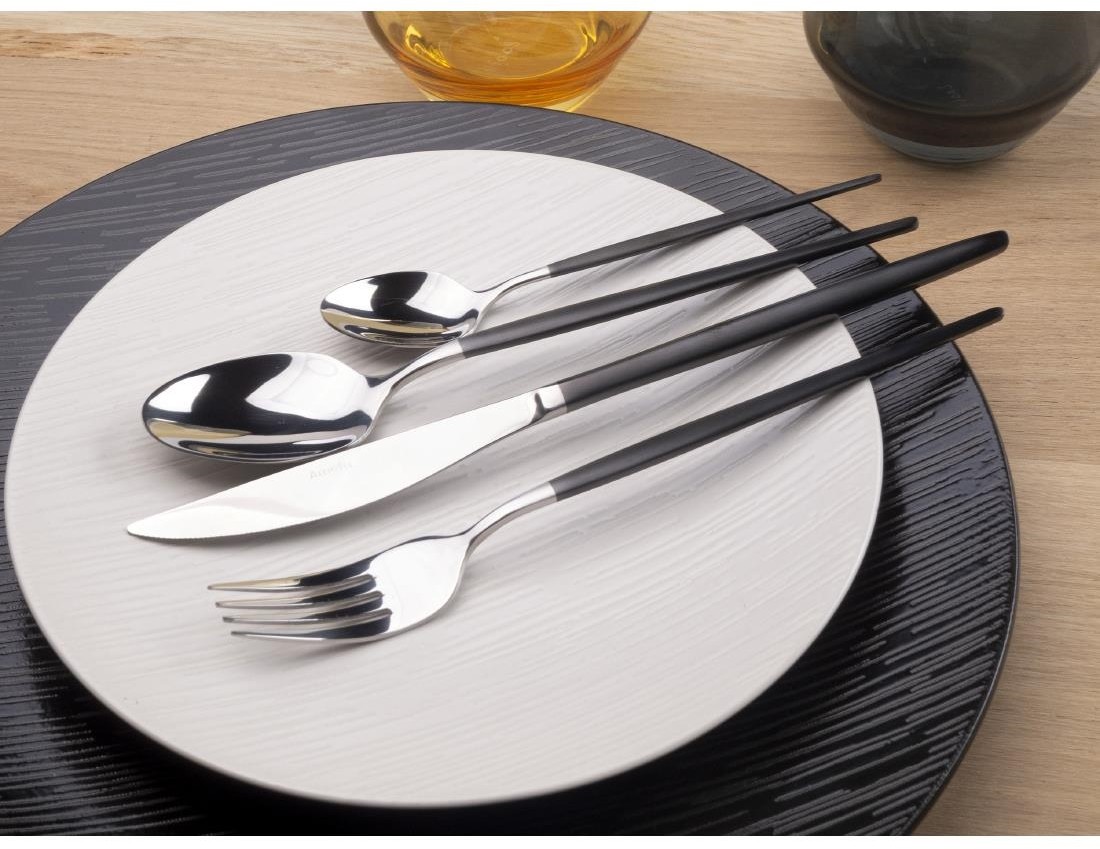  Amefa Couteaux de table noirs Soprano (lot de 12) 