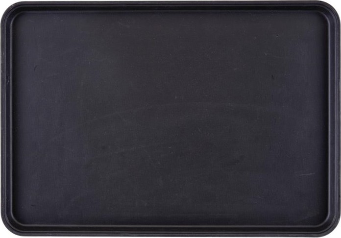  Cambro Plateau de service rectangulaire fibre de verre antid&eacute;rapant Camtread noir 450x650mm 