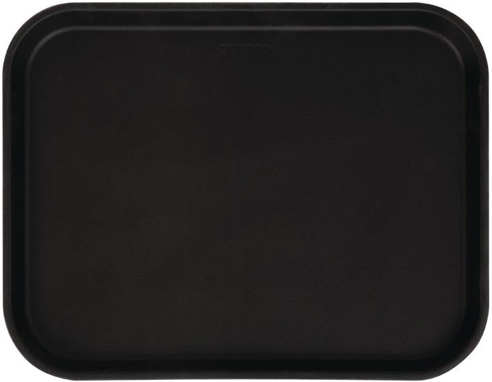  Cambro Plateau rectangulaire antid&eacute;rapant en fibre de verre Camtread noir 45,7 cm 