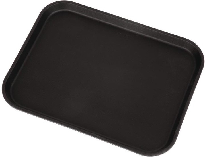  Cambro Plateau rectangulaire antid&eacute;rapant en fibre de verre Camtread noir 45,7 cm 