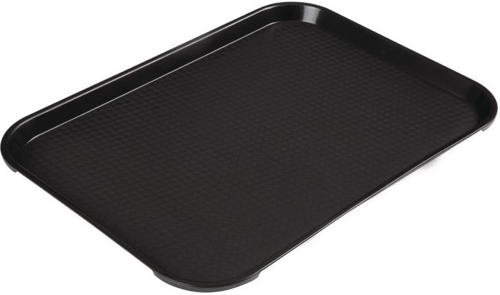  Cambro Plateau rectangulaire en polypropyl&egrave;ne Fast Food noir 41 cm 