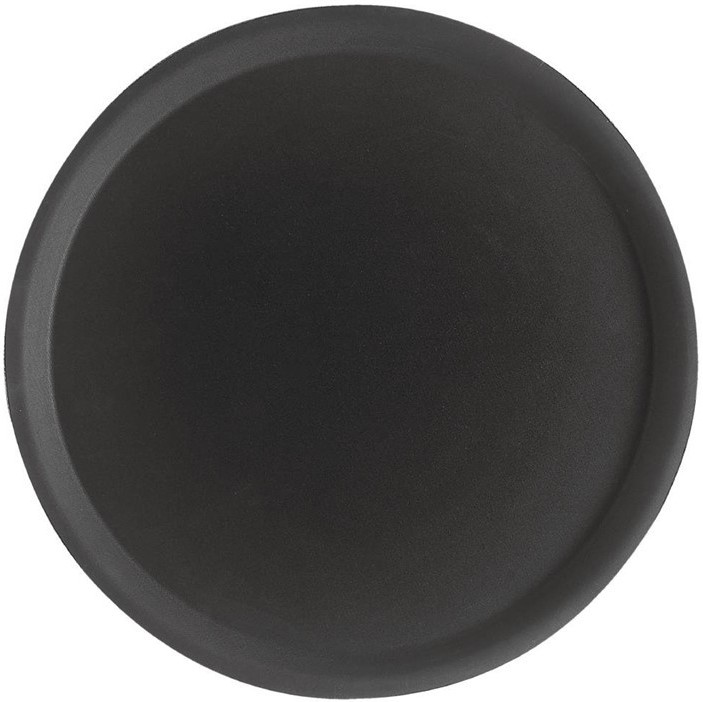  Cambro Plateau de service rond fibre de verre antid&eacute;rapant Camtread noir 28 cm 