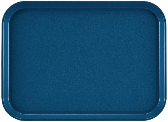  Cambro Plateau rectangulaire antid&eacute;rapant en fibre de verre EpicTread bleu 35 cm 