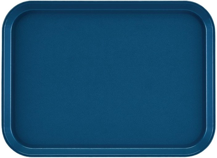  Cambro Plateau rectangulaire antid&eacute;rapant en fibre de verre EpicTread bleu 35 cm 