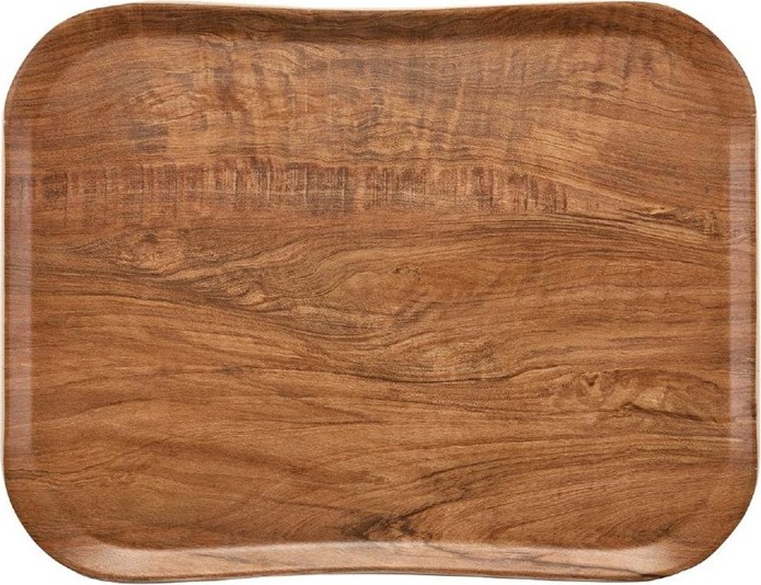  Cambro Plateau polyester Century aspect naturel bois olivier marron 330 x 430mm 