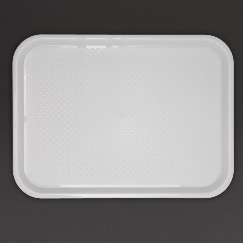  Kristallon Plateau fast food en plastique blanc 345 x 265mm 