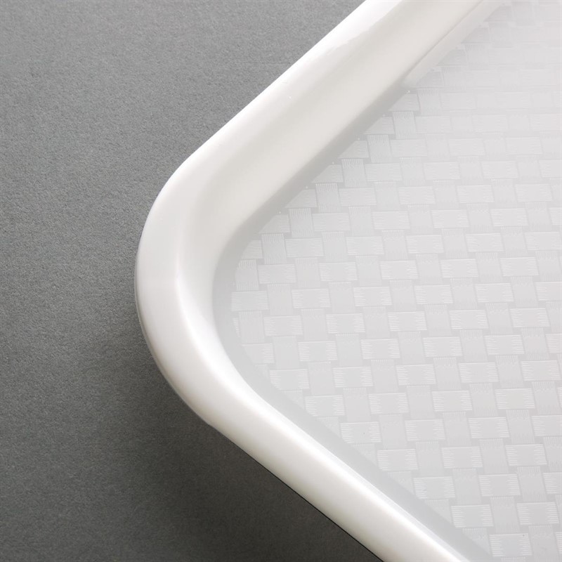  Kristallon Plateau fast food en plastique blanc 345 x 265mm 