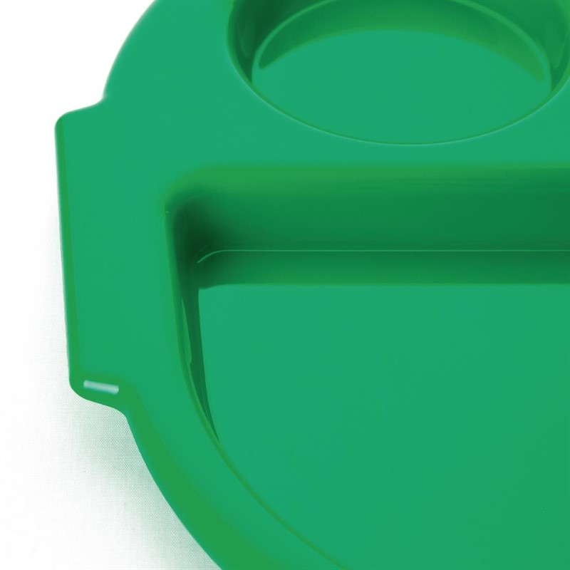  Olympia Grands plateaux repas &agrave; compartiments en polycarbonate Kristallon 375mm 