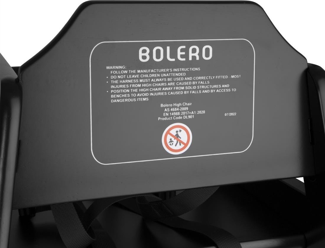  Bolero Chaise haute en bois noire 