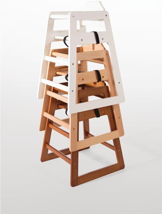  Bolero Chaise haute en bois blanche Bolero 