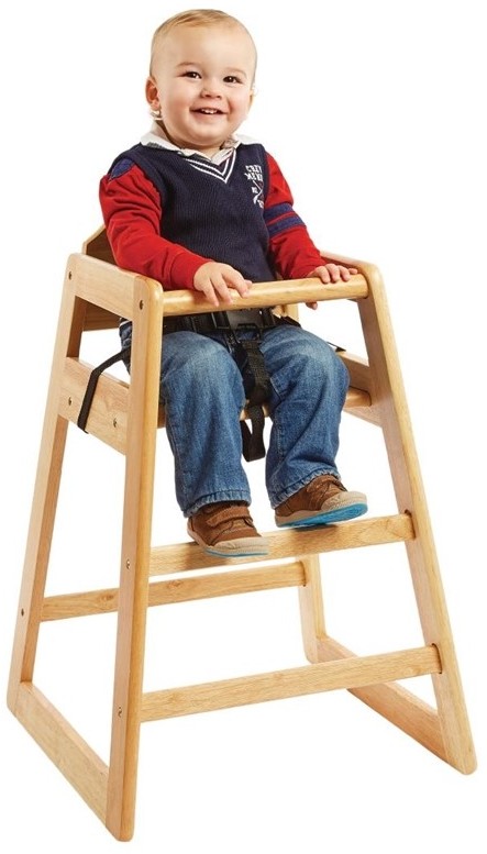  Bolero Chaise haute en bois finition naturelle 