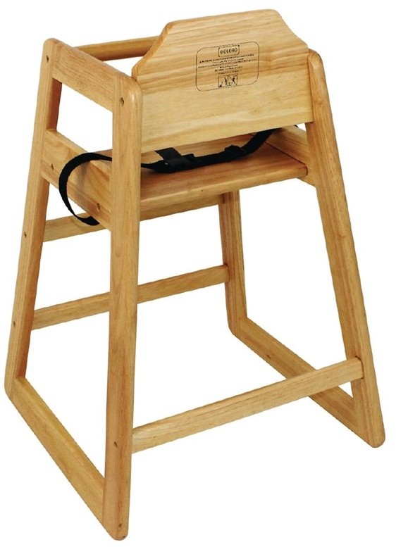  Bolero Chaise haute en bois finition naturelle 