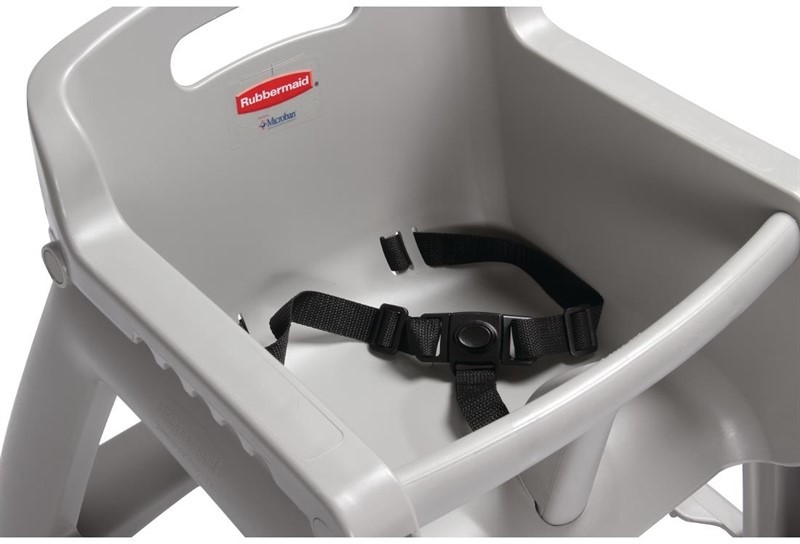  Rubbermaid Chaise haute empilable platine Rubbermaid 