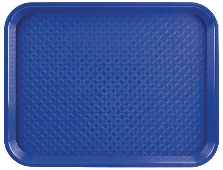  Kristallon Plateau fast food en plastique bleu 