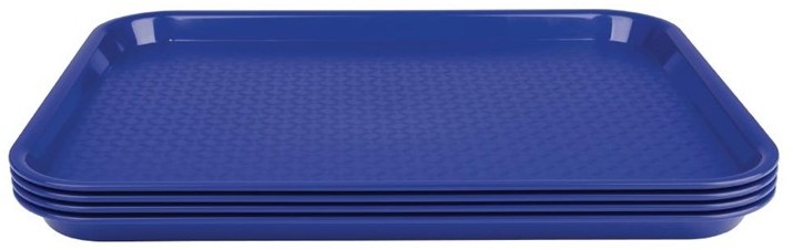  Kristallon Plateau fast food en plastique bleu 