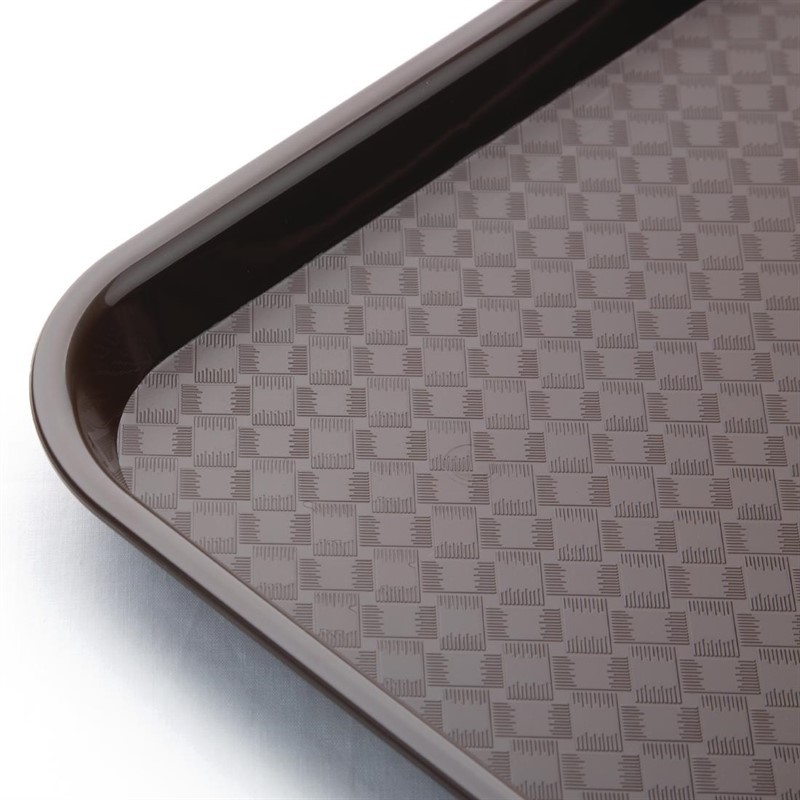  Kristallon Plateau fast food en plastique marron 
