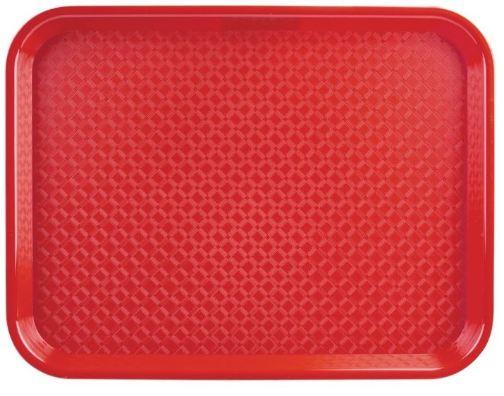  Kristallon Plateau self-service rouge 450 x 350mm 