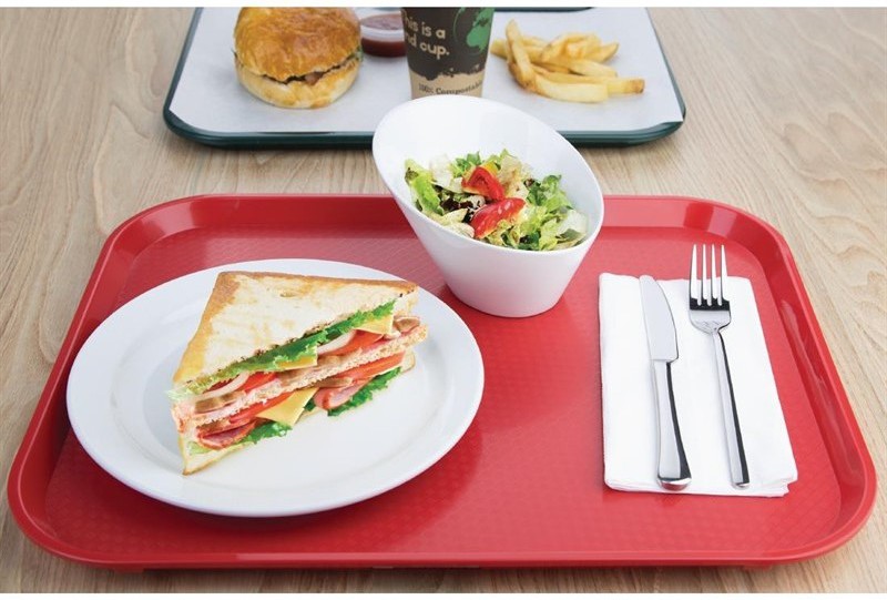  Kristallon Plateau self-service rouge 450 x 350mm 