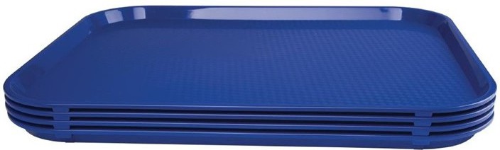  Kristallon Plateau self-service bleu 450 x 350mm 