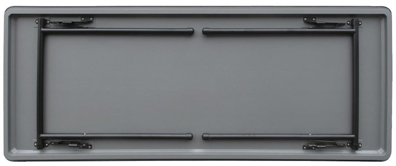  Bolero Table rectangulaire pliante grise en ABS 1830mm 
