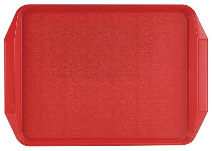  Roltex Plateau avec poign&eacute;es 435x305mm rouge 