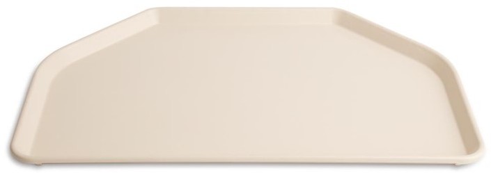  Roltex Plateau de service en polyester Trapèze 500x325mm blanc perle 