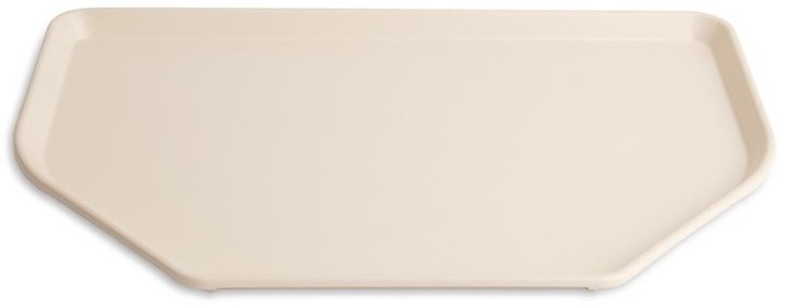  Roltex Plateau de service en polyester Trapèze 500x325mm blanc perle 