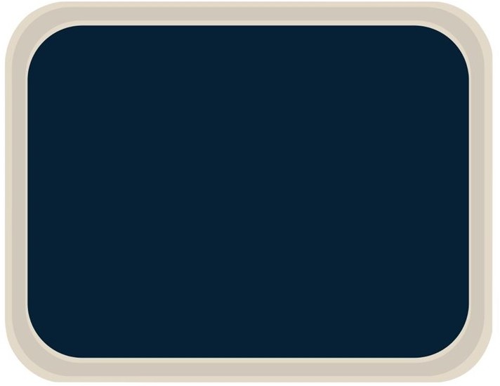  Roltex Plateau de service en polyester Standard 470x360mm bleu 