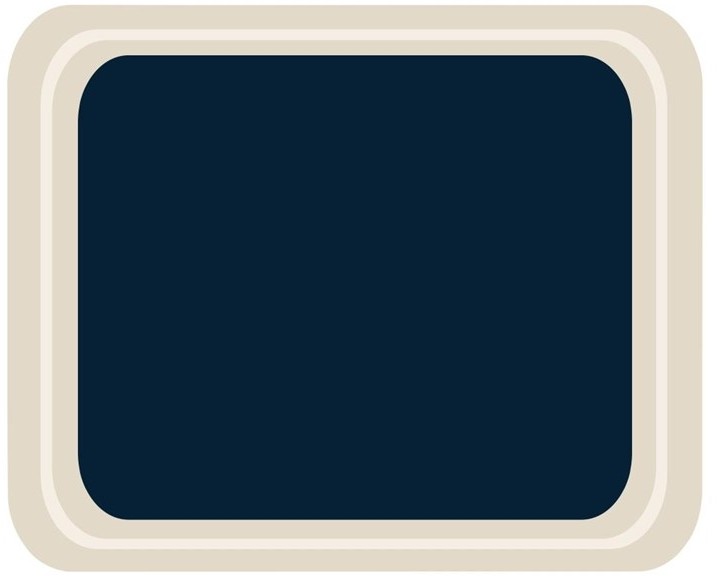  Roltex Plateau de service en polyester Caf&eacute;t&eacute;ria 420x320mm bleu 