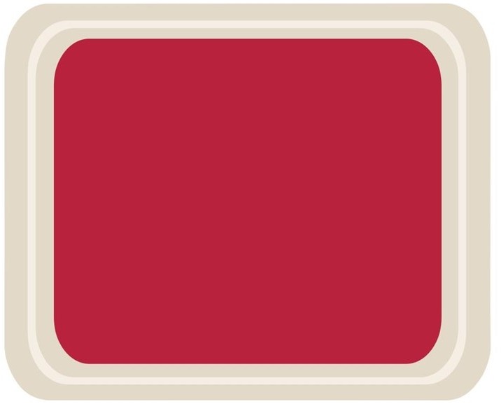  Roltex Plateau de service en polyester Caf&eacute;t&eacute;ria 420x320mm rouge 