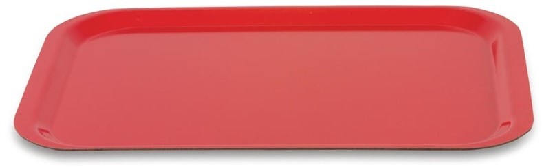  Roltex Plateau de service en polyester Trap&egrave;ze GN 500x325mm rouge 