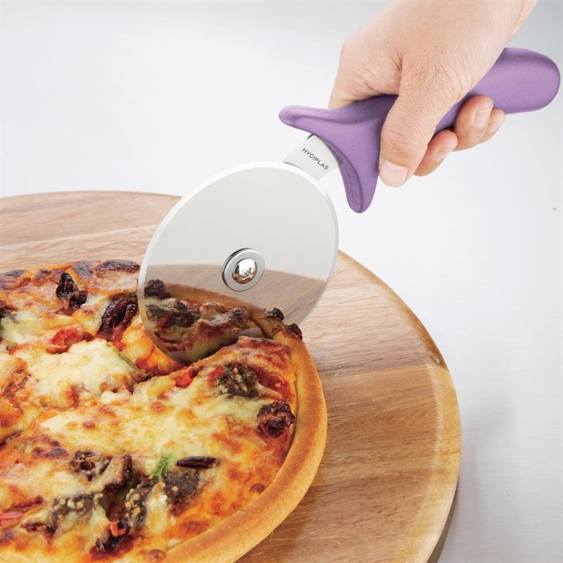  Hygiplas Roulette &agrave; pizza code couleur violet allerg&egrave;nes 102mm 