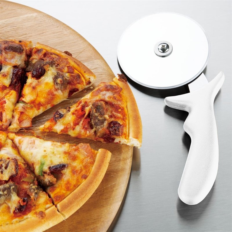  Hygiplas Roulette &agrave; pizza blanche 102 mm 